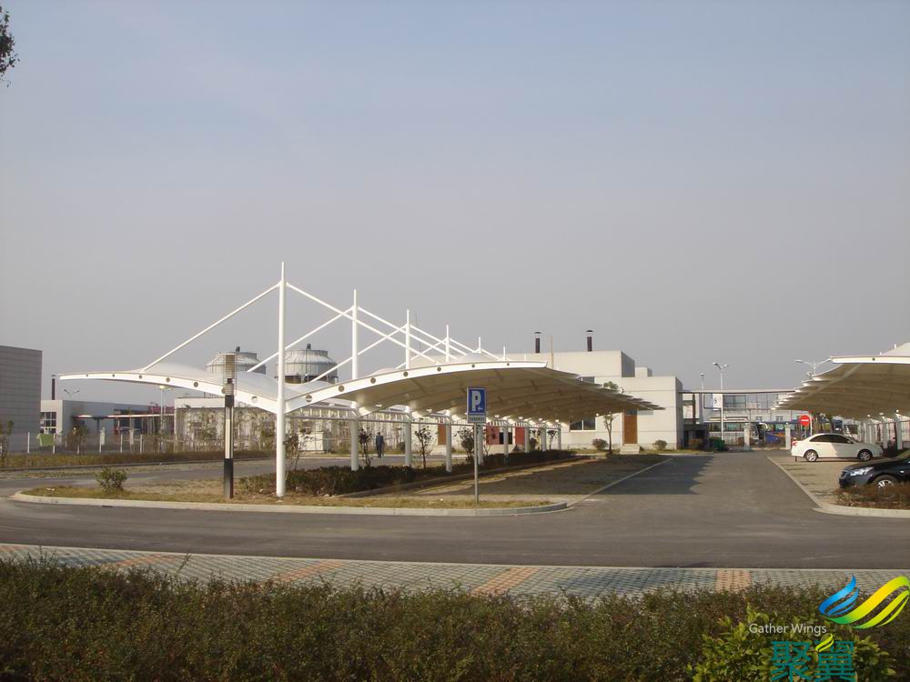 露天遮陽膜結(jié)構(gòu)停車場車棚