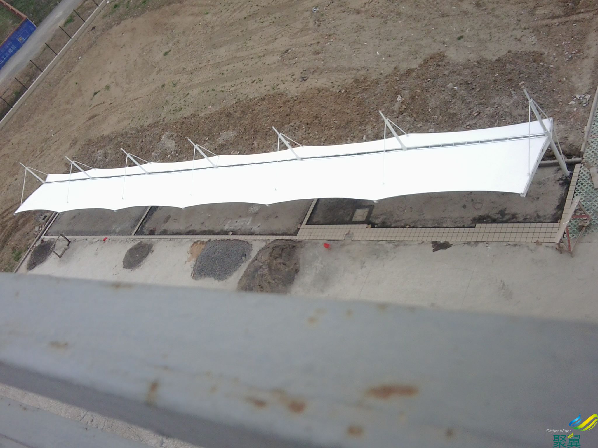 常州溧陽衛(wèi)生院工程膜結(jié)構(gòu)車棚