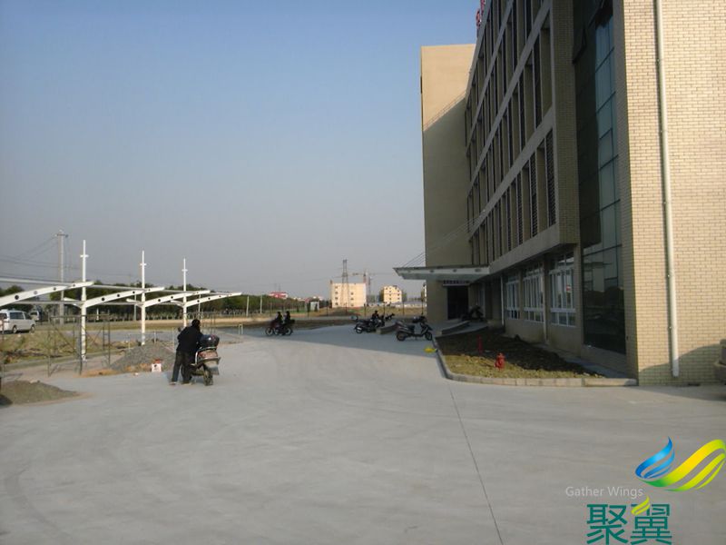 溧陽衛(wèi)生院工程膜結(jié)構(gòu)車棚骨架