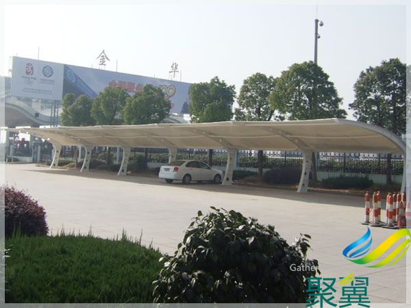 浙江金華膜結構停車棚(7字形)