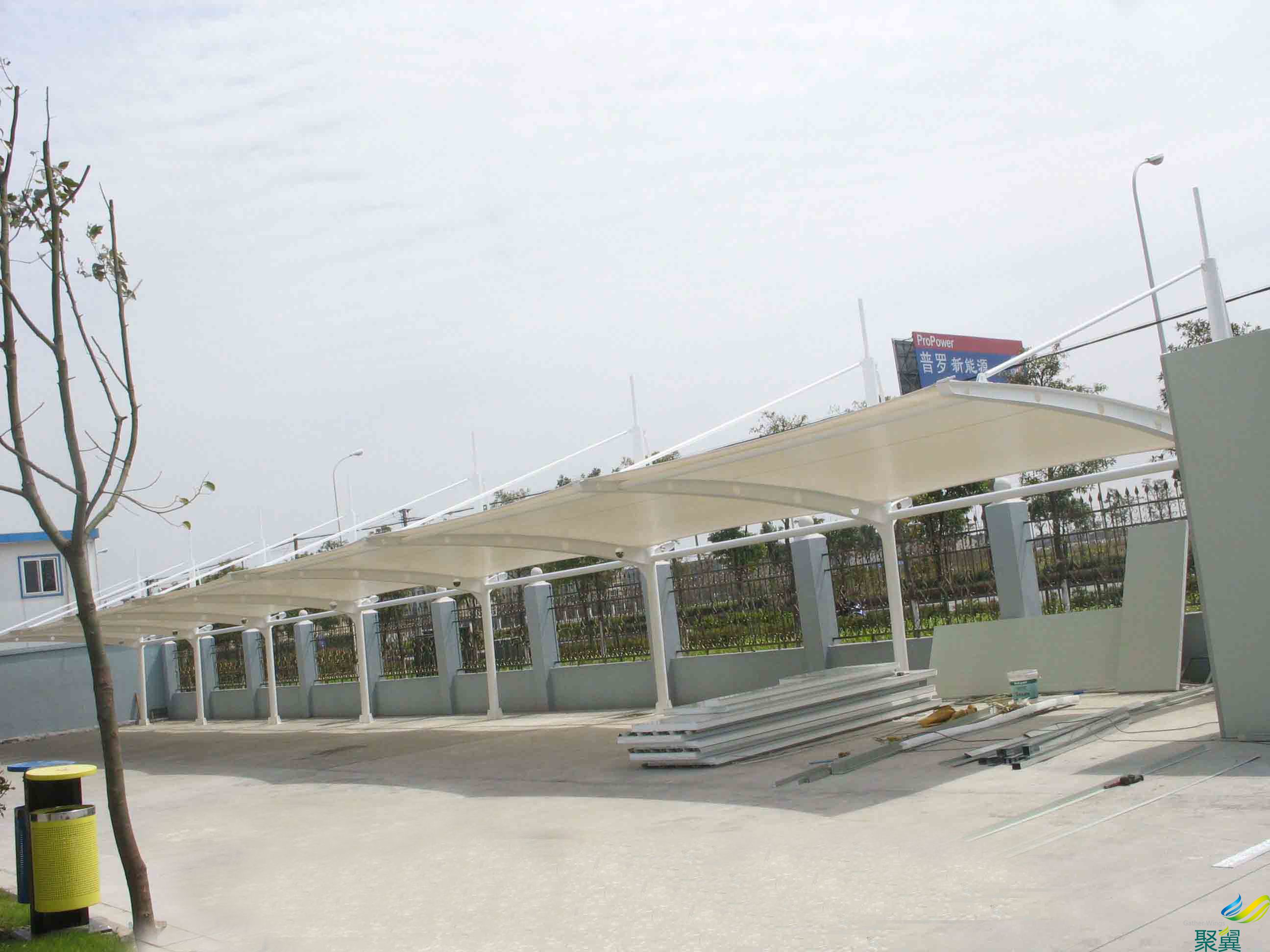 膜結(jié)構(gòu)停車篷,膜結(jié)構(gòu)車篷