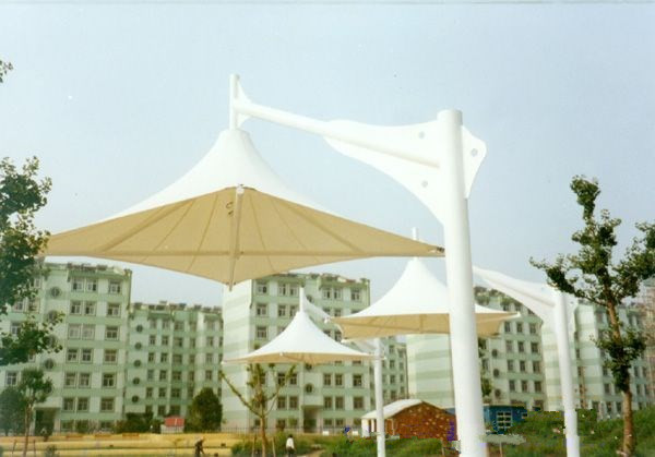 吊傘膜結構建筑|景觀吊傘JY-100DS安裝