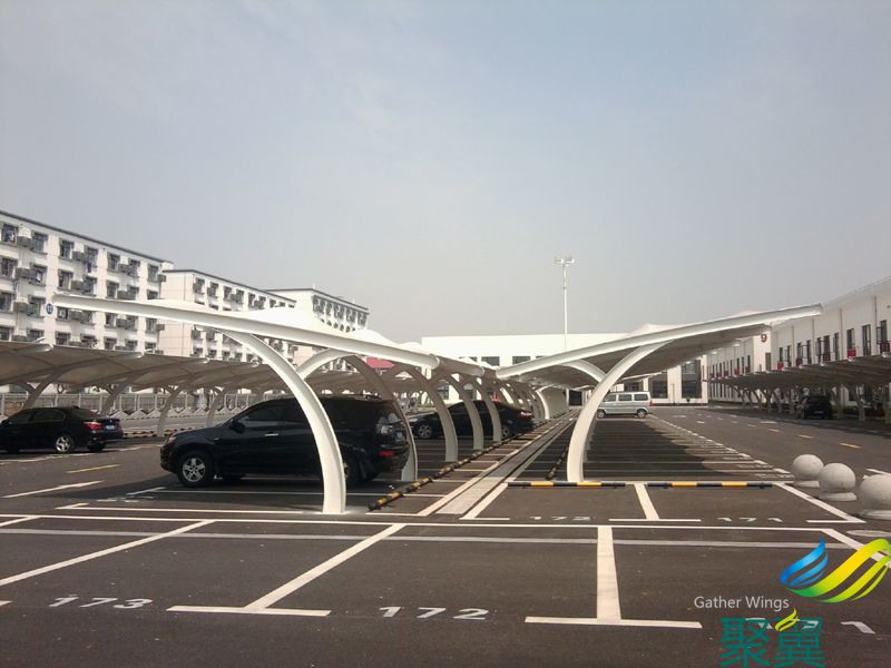 聚翼無錫膜結構車棚 透光性好品質卓越值得信賴