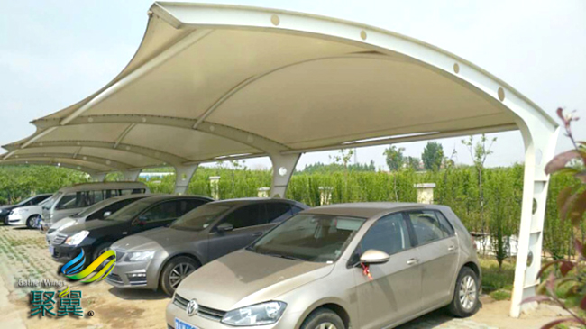 膜結構車棚車篷布膜結構強度高