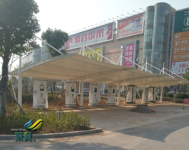 膜結(jié)構(gòu)車棚施工方案實施流程