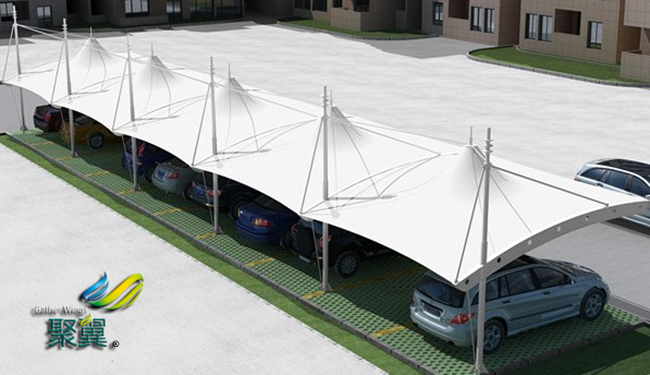 膜結(jié)構(gòu)車棚阻燃性B1級|底座除銹