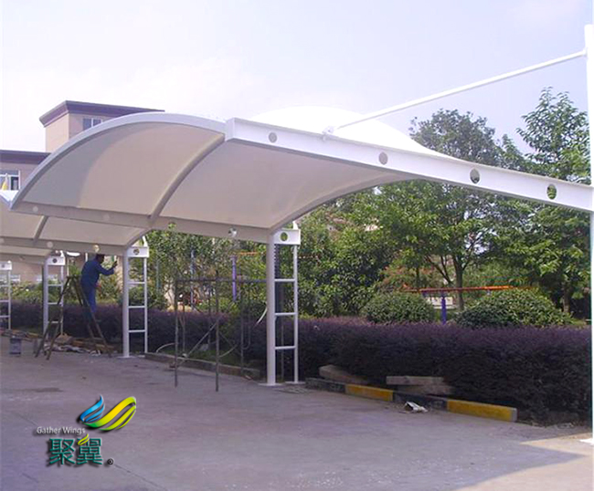  膜結(jié)構(gòu)車棚所用材料的分析方法 