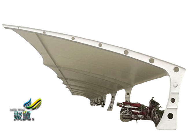 膜結構車棚之刀刮膜材優點