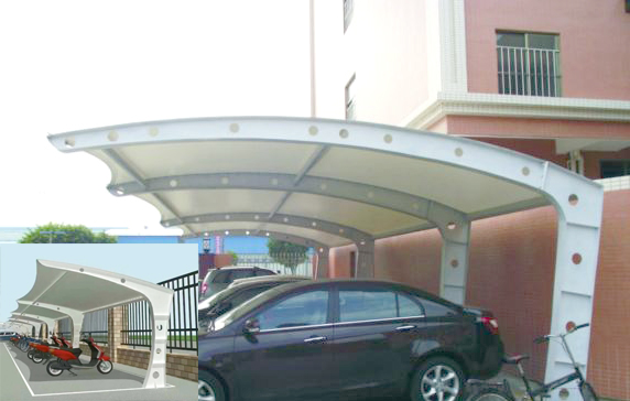 膜結(jié)構(gòu)車棚效果圖大全|各類造型車棚圖片效果展示