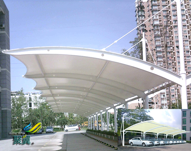  上海膜結構車棚裁剪正確正規(guī)做法操作