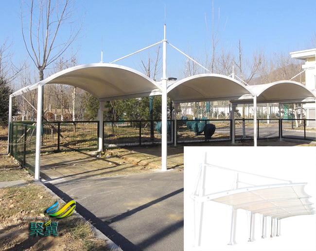 膜結構車棚鋼構噴漆|膜結構車棚除銹