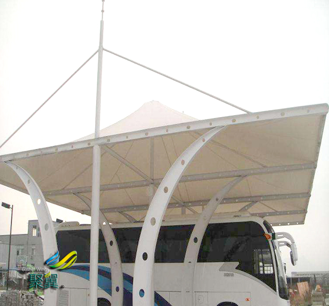 膜結構車棚設計理念分析|膜結構車棚裁剪制造 