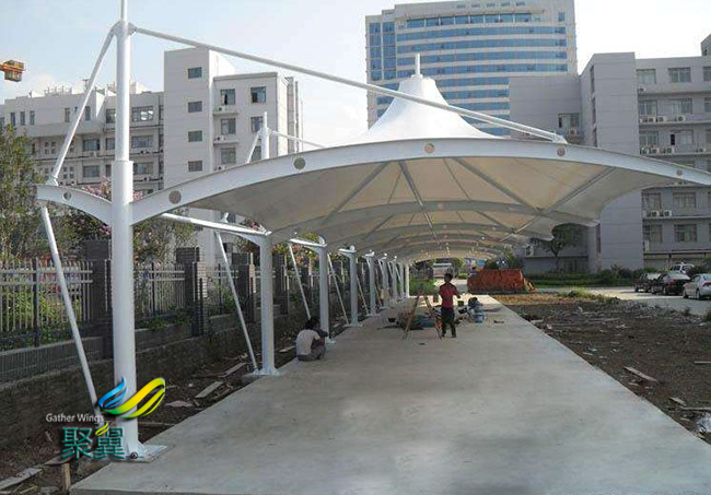 膜結構車棚設計整體規(guī)劃|膜結構車棚設計費