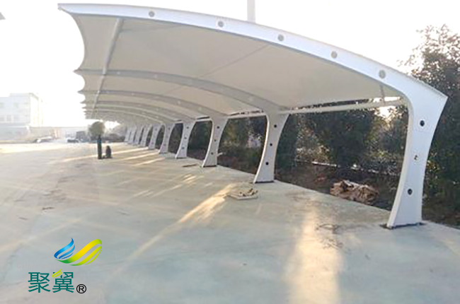  小區膜結構車棚|公用建筑膜結構車棚  