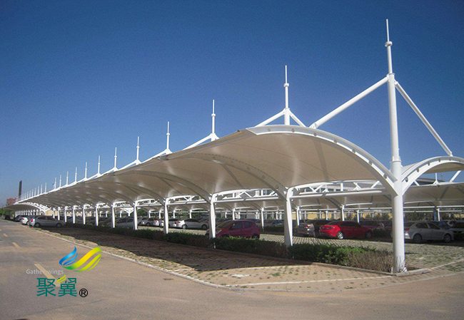  膜結構車棚科技水平提高|施工階段管理