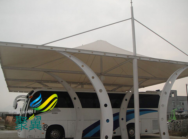  膜結構車棚鋼結構自行車棚|膜結構車棚防紫外線