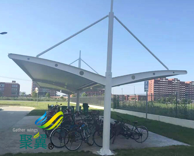 膜結(jié)構(gòu)車棚車輛停泊|膜結(jié)構(gòu)車棚都市標志