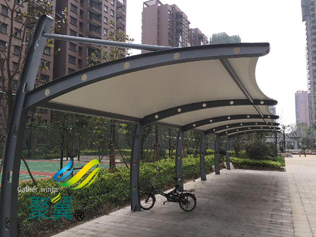 膜結(jié)構(gòu)車棚H型鋼打孔|膜結(jié)構(gòu)車棚工程建立