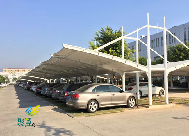 膜結構車棚抵御風雨|膜結構車棚損耗速度慢