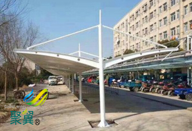 膜結構車棚景觀棚|膜結構車棚停車棚構造