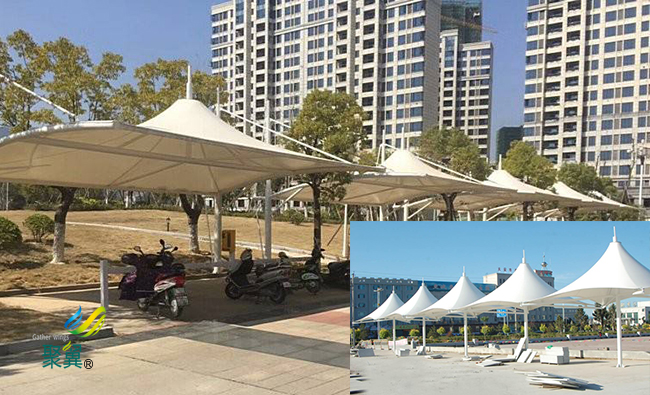 膜結(jié)構(gòu)車棚膜材幅寬|膜結(jié)構(gòu)車棚遮風(fēng)擋雨