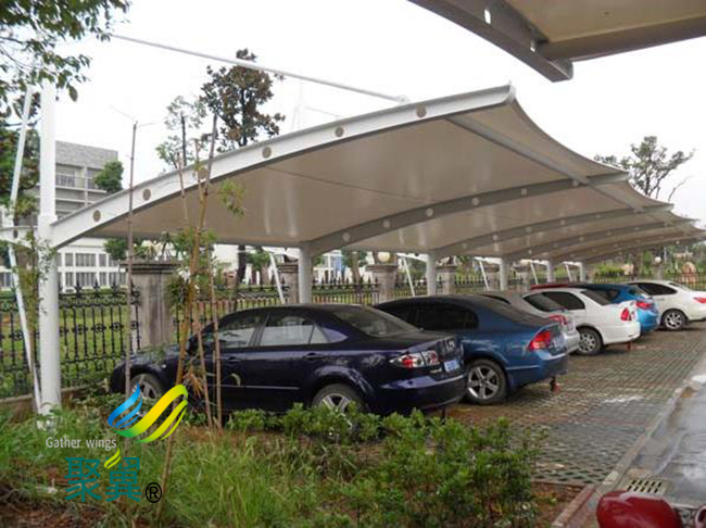 膜結(jié)構(gòu)車棚施工周期短|膜結(jié)構(gòu)車棚低能源損耗