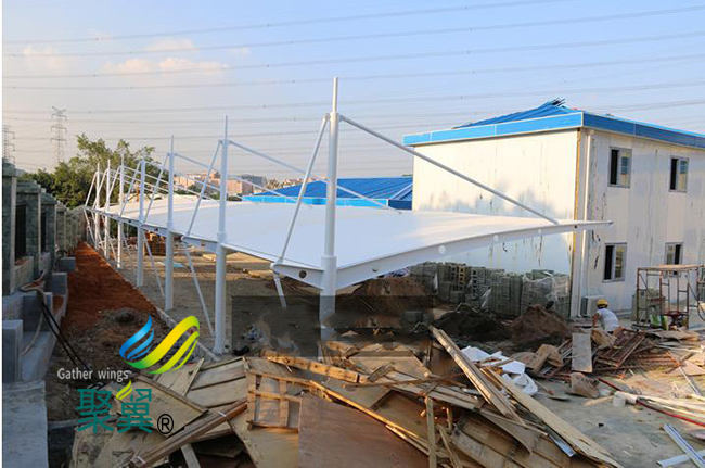 膜結(jié)構(gòu)車棚設(shè)計排水|膜結(jié)構(gòu)車棚外觀油漆處理