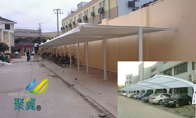 裁剪漂亮膜結(jié)構(gòu)車棚|膜結(jié)構(gòu)車棚膜寬度