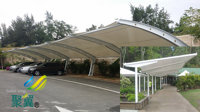 膜結(jié)構(gòu)車棚耐候性|膜結(jié)構(gòu)車棚施工過程