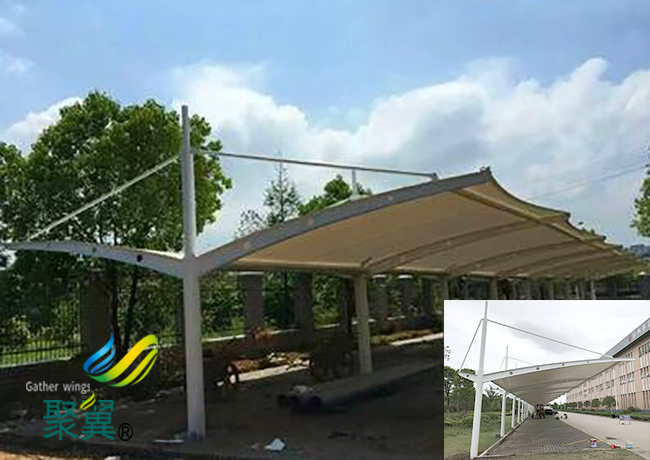 膜結(jié)構(gòu)車棚車棚維護(hù)|膜結(jié)構(gòu)車棚藝術(shù)停車棚