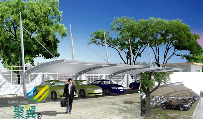 天津市薊縣膜結構車棚|膜結構車棚廠家節能環保價格經濟