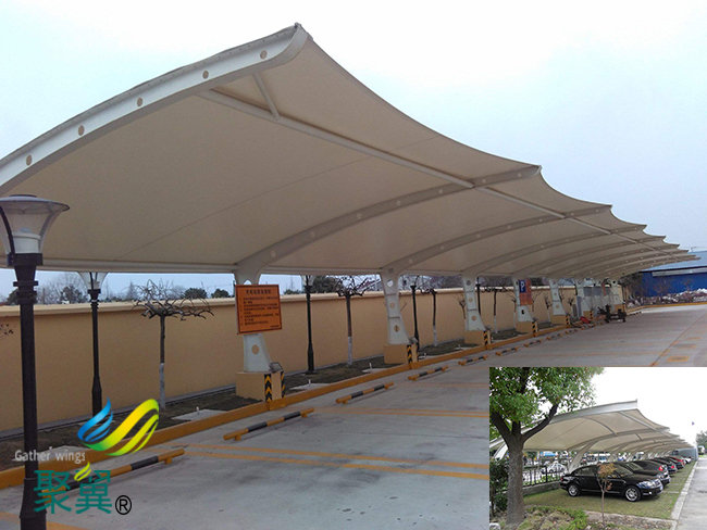 河北省新樂市膜結構車棚|膜結構車棚透光透氣是實力商家