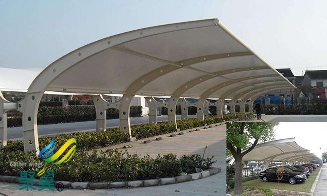 河北省靈壽縣膜結構車棚|膜結構車棚央視特邀品牌特價處理