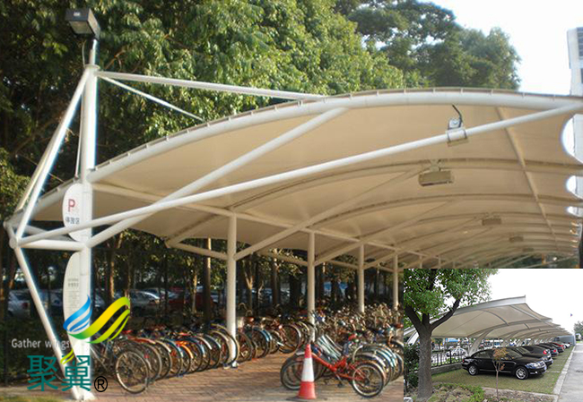 河北省灤縣膜結構車棚|膜結構車棚加工節能環保