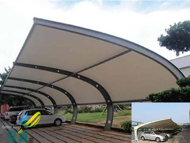 河北省新河縣膜結(jié)構(gòu)車棚|膜結(jié)構(gòu)車棚廠家新品遮陽防水防雨