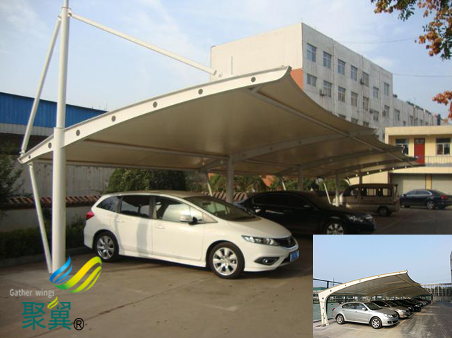 河北省平泉縣膜結構車棚|膜結構車棚廠家生產裝潢配套遮陽