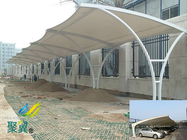 河北省泊頭市膜結構車棚|膜結構車棚廠家生產銷售新能源汽