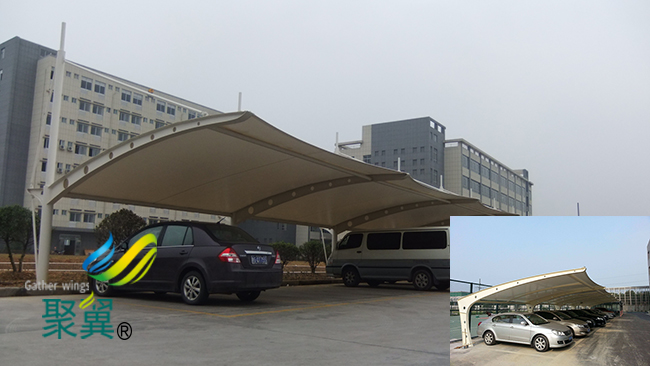 河北省黃驊縣膜結構車棚|膜結構車棚透光透氣輕柔實力商家