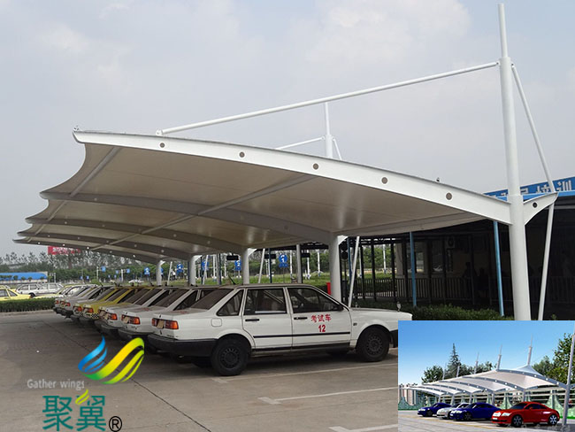 河北省阜城縣膜結構車棚|膜結構車棚單位企業(yè)生產制作裝潢