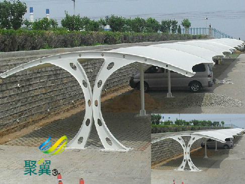 工廠膜結構停車棚代理|汽車棚停車棚安裝步驟