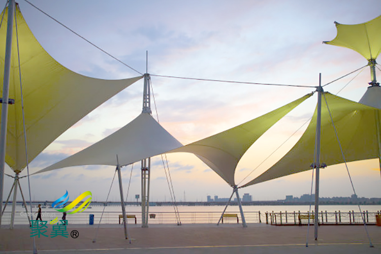 景觀棚張拉膜遮陽雨篷哪家種膜材好