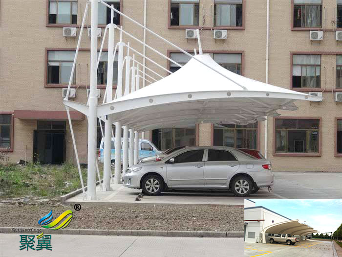 上海鋼膜結構停汽自行車棚公司工程造價安裝公司