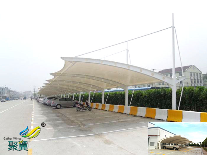 黑龍江膜結構車棚膜布簡介批發安裝加工多少錢平米