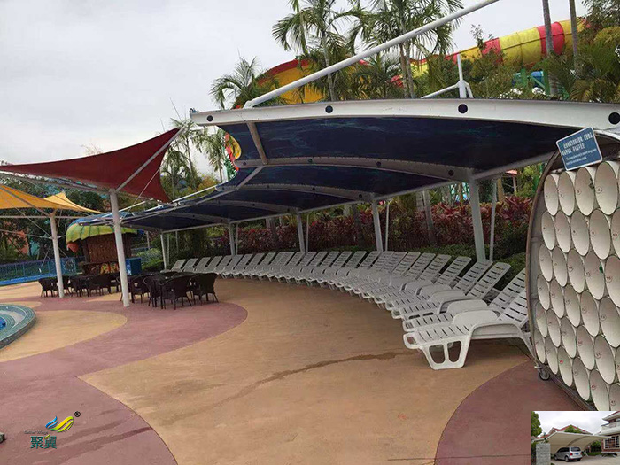 上海鋼膜結構停汽自行停車棚廠家安裝定制