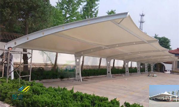 蘇州鋼膜結構自行車車棚定制公司設計方案圖