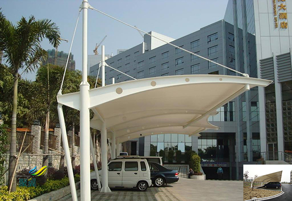 山東膜結構定制停汽車充電樁車棚景觀工程報價公司