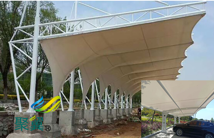 膜結構車棚不同施工方案價格也不同