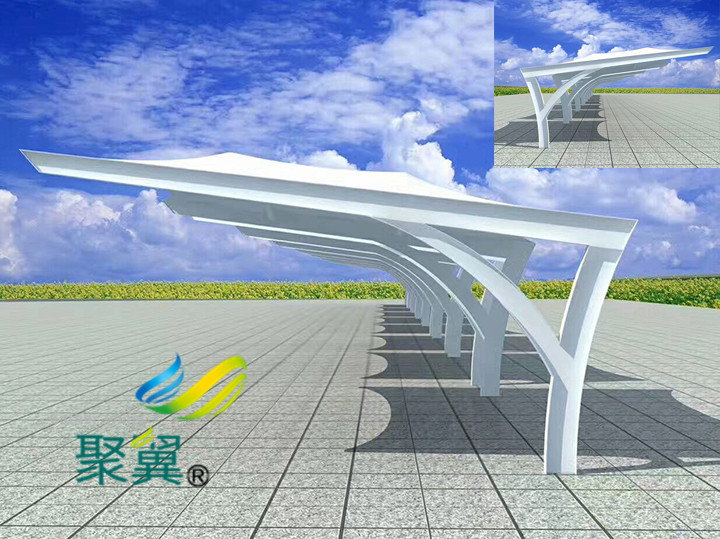 膜結構汽車停車棚優(yōu)點|停車棚膜材料清洗